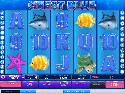 great blue slot game